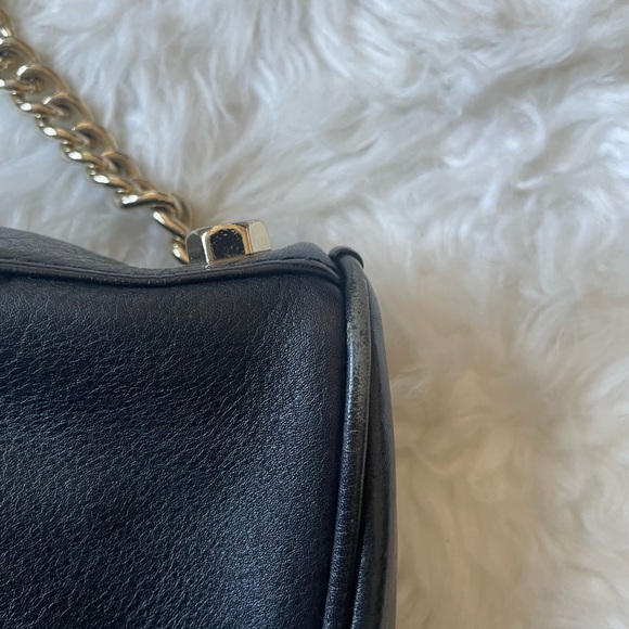 Rebecca Minkoff Black Crossbody Bag with Gold Accents - Picture 3 of 8